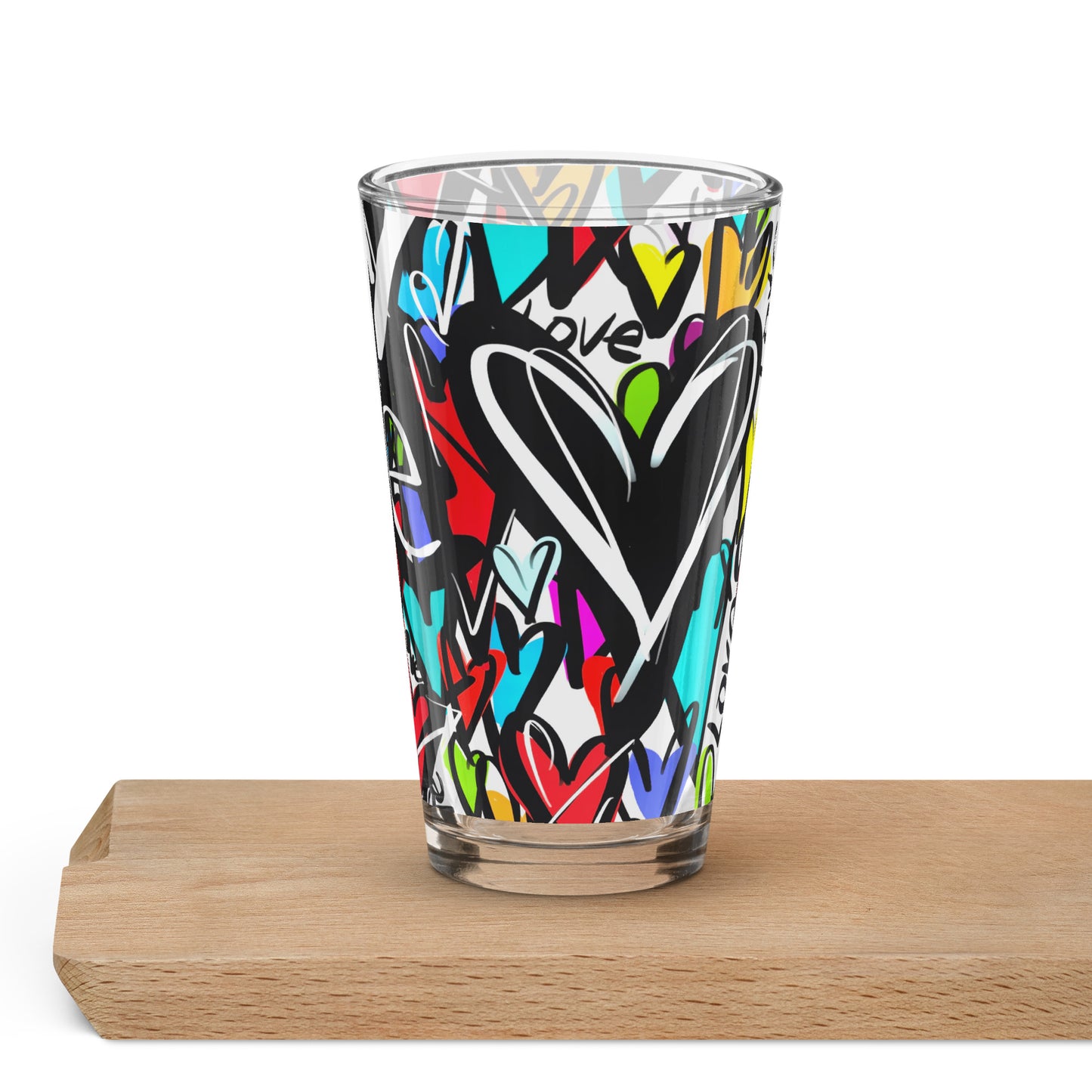 Shaker pint glass "Finding Love"