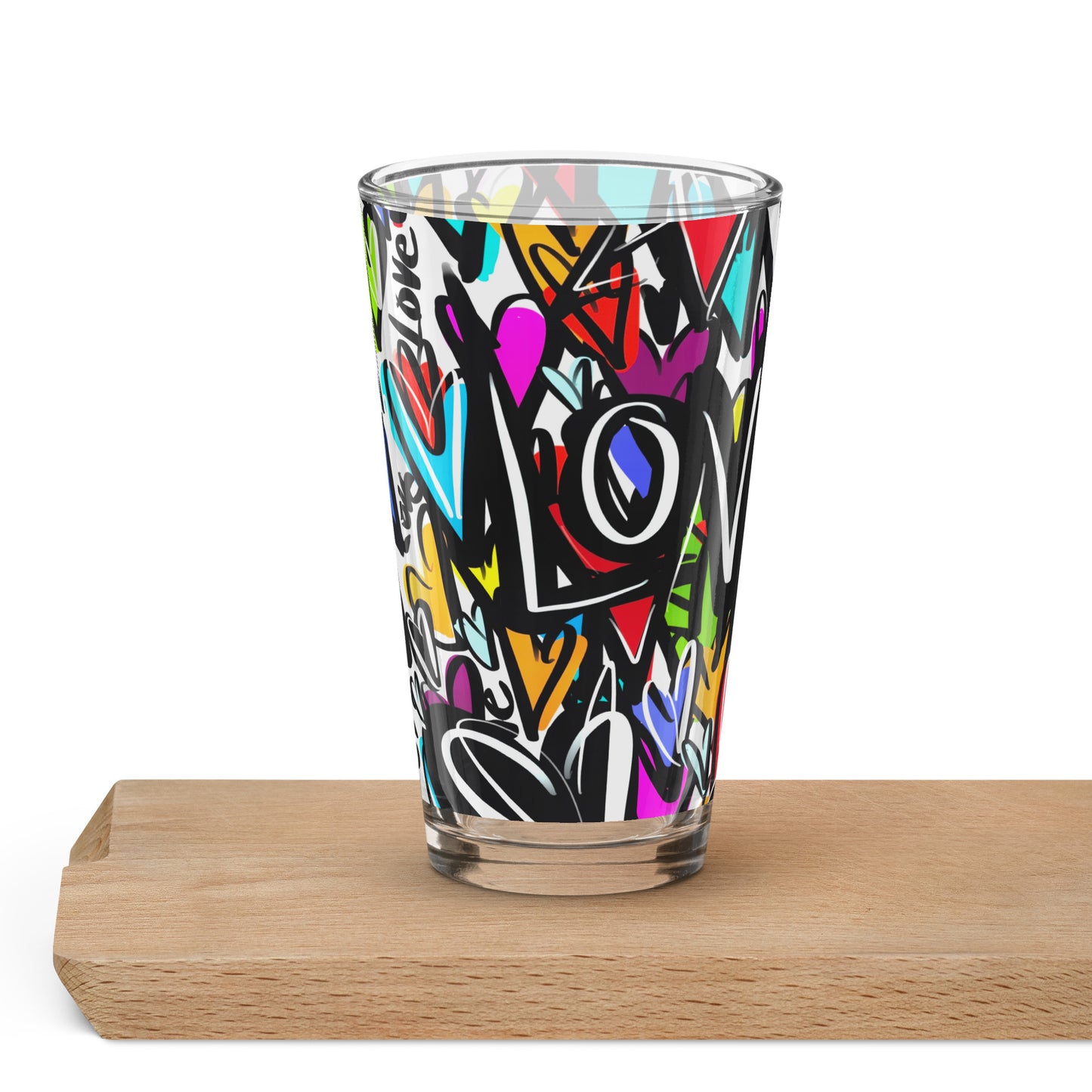 Shaker pint glass "Finding Love"