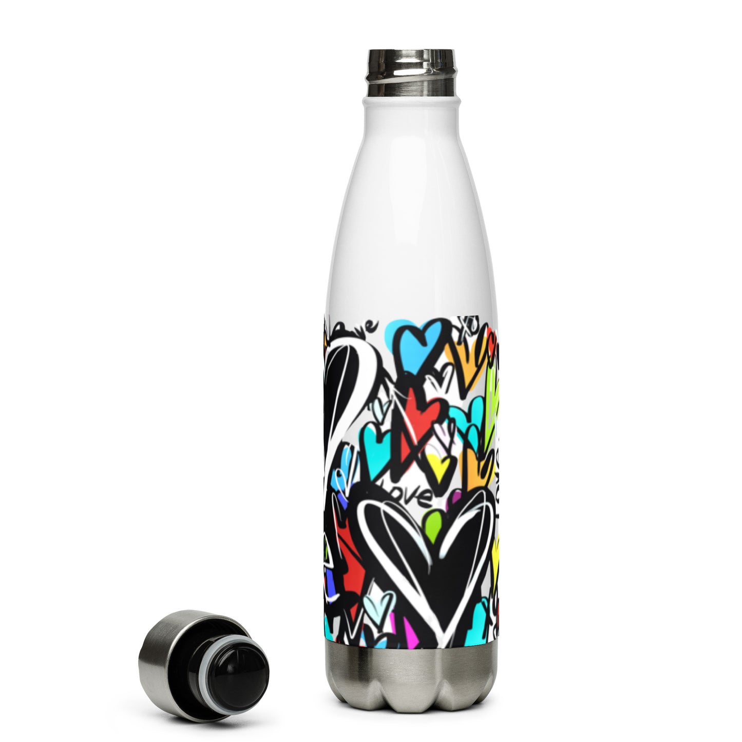 Stainless Steel Water Bottle "Finding Love"