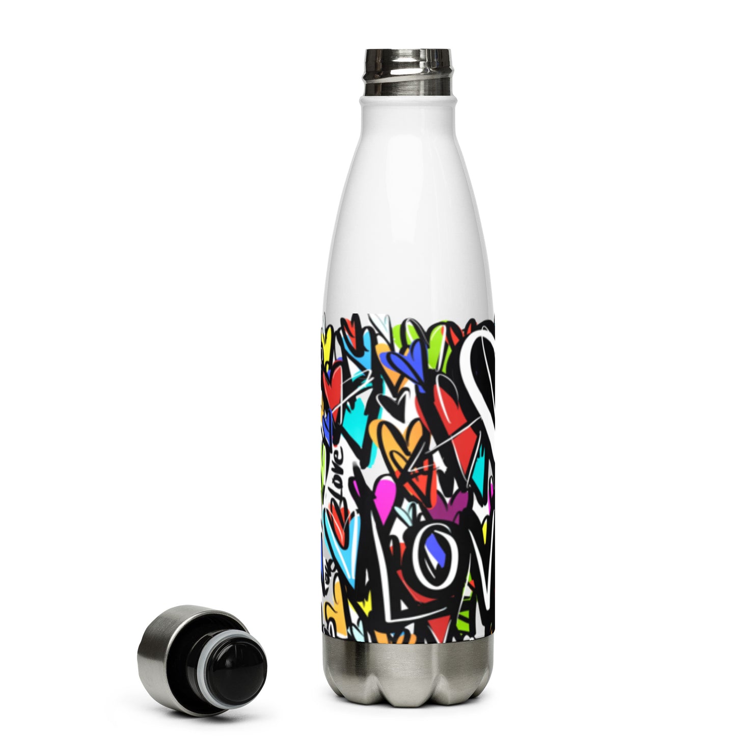 Stainless Steel Water Bottle "Finding Love"