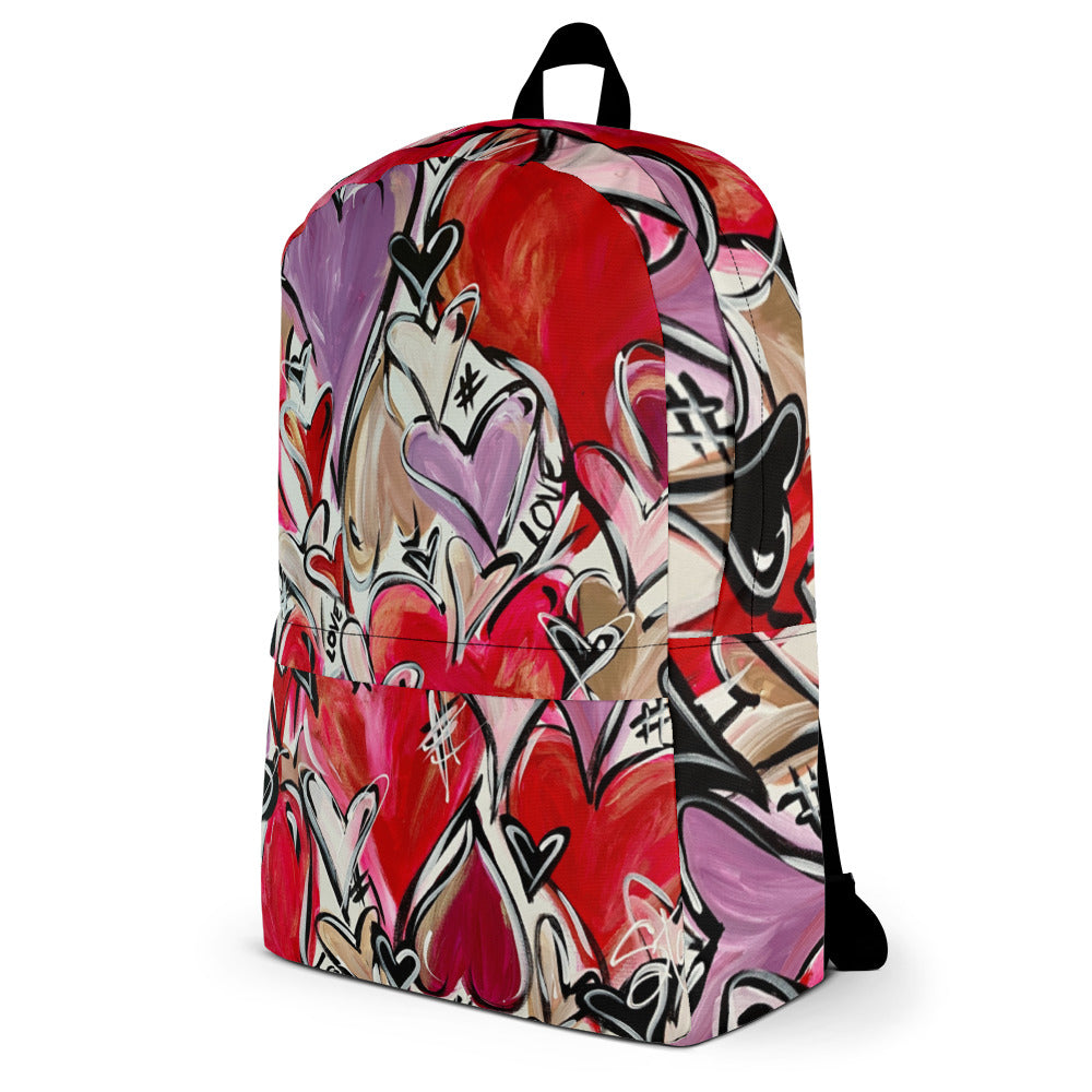 Backpack with Front Pocket #4 Love