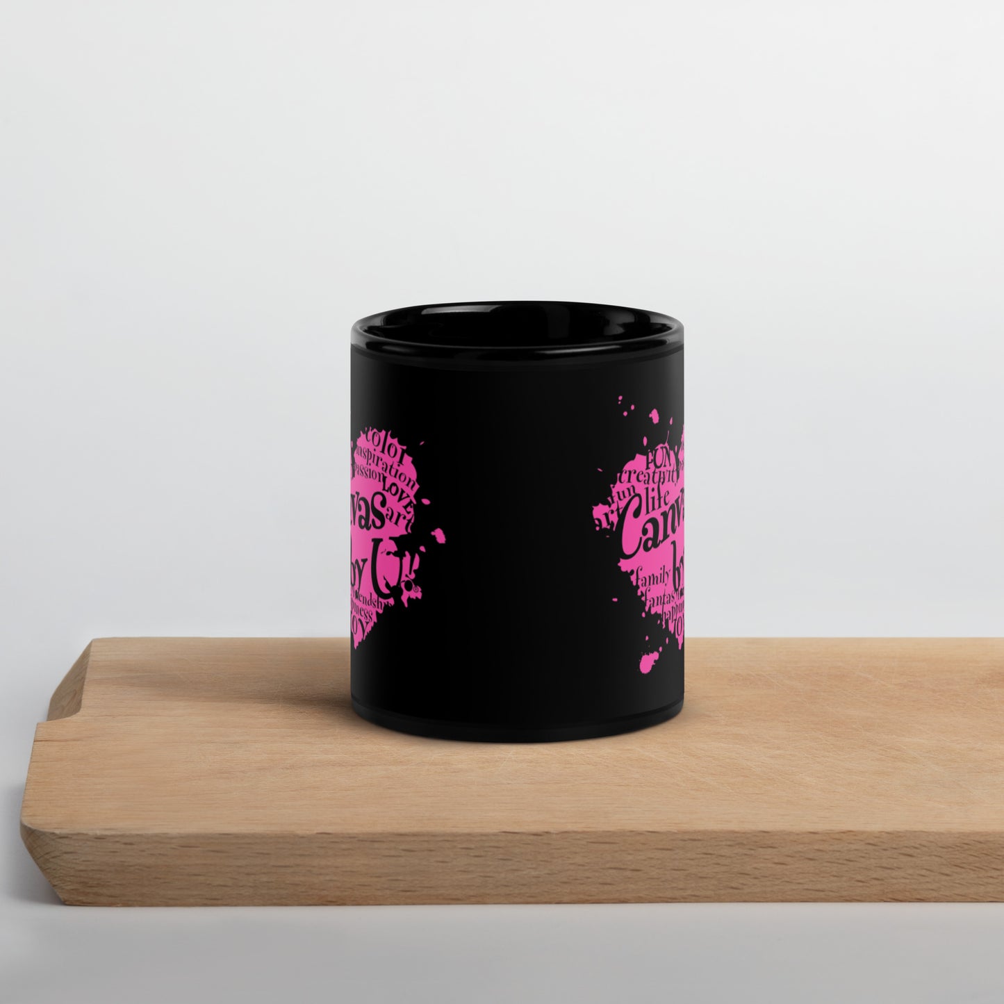 CanvasbyU! Black Glossy Mug
