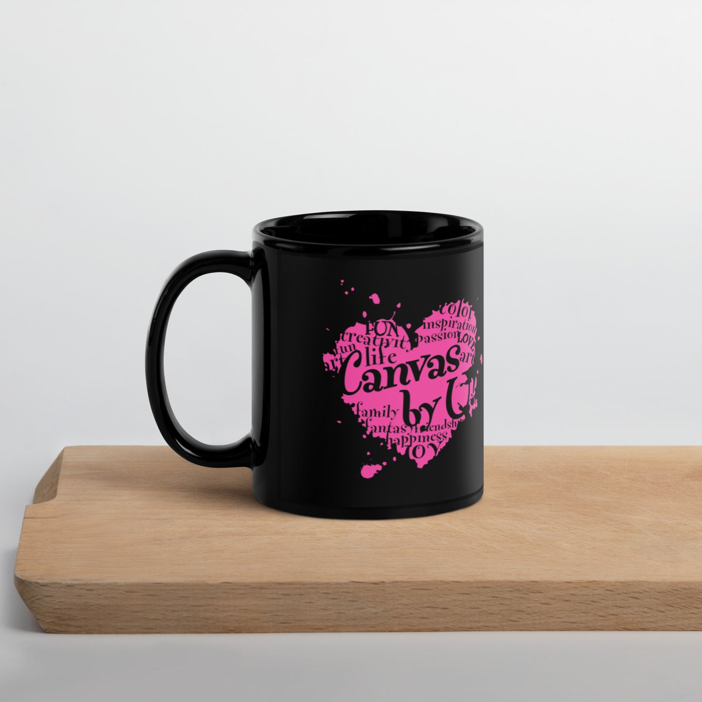 CanvasbyU! Black Glossy Mug