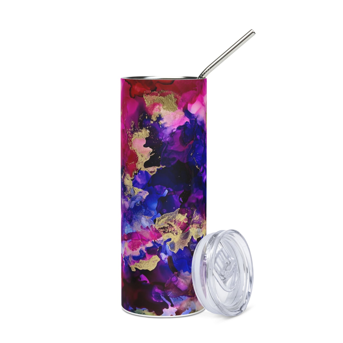 Stainless steel tumbler "Fuchsia Explo"