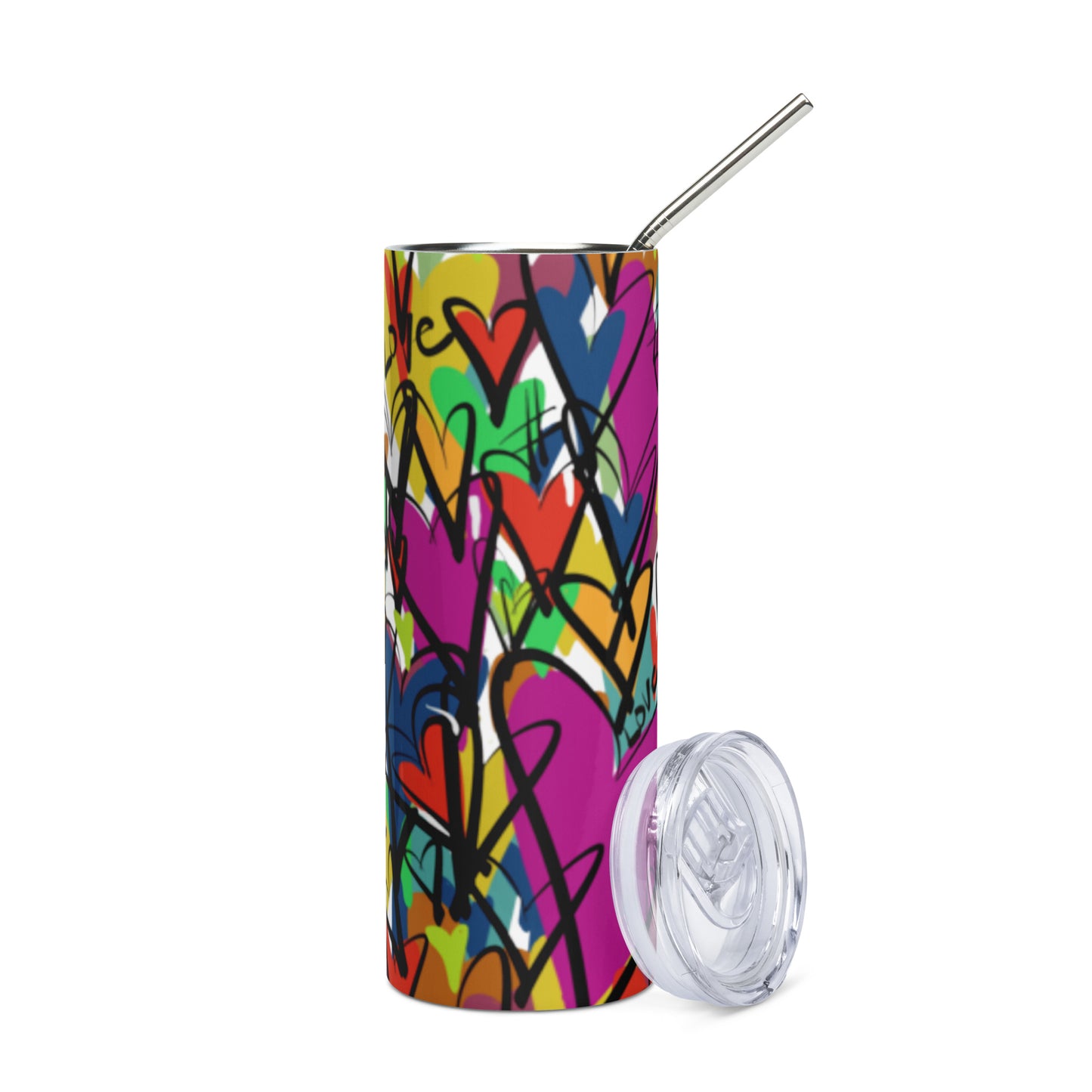 Stainless steel tumbler “Love Love Love”