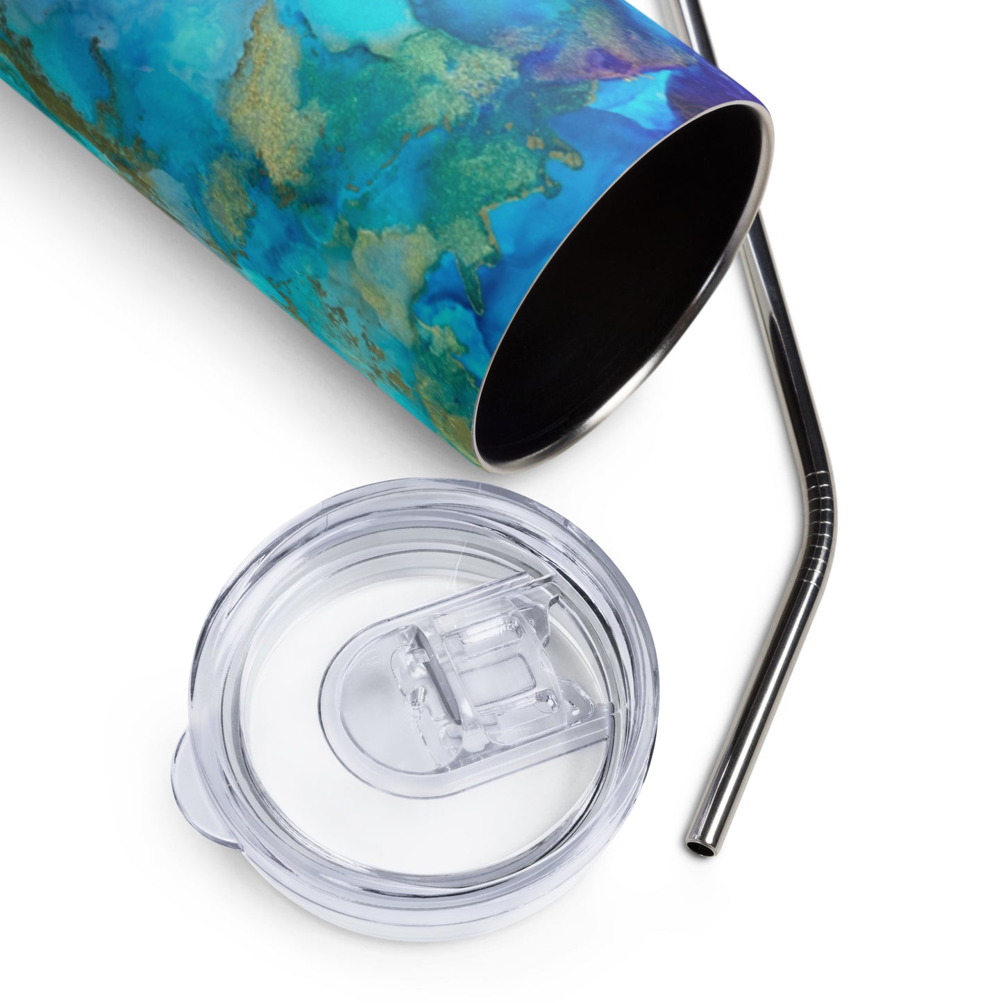 Stainless steel tumbler "Turqs & Chaos"