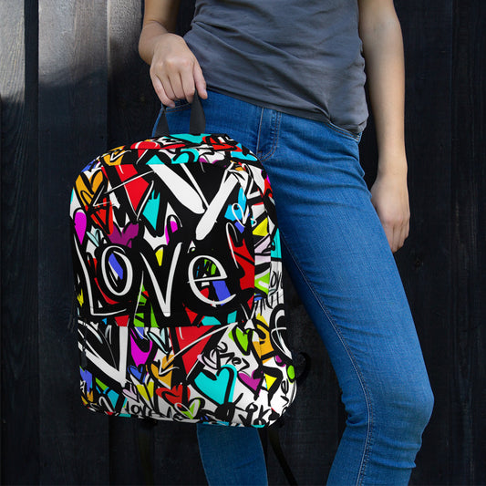 Backpack with Front Pocket "Finding Love