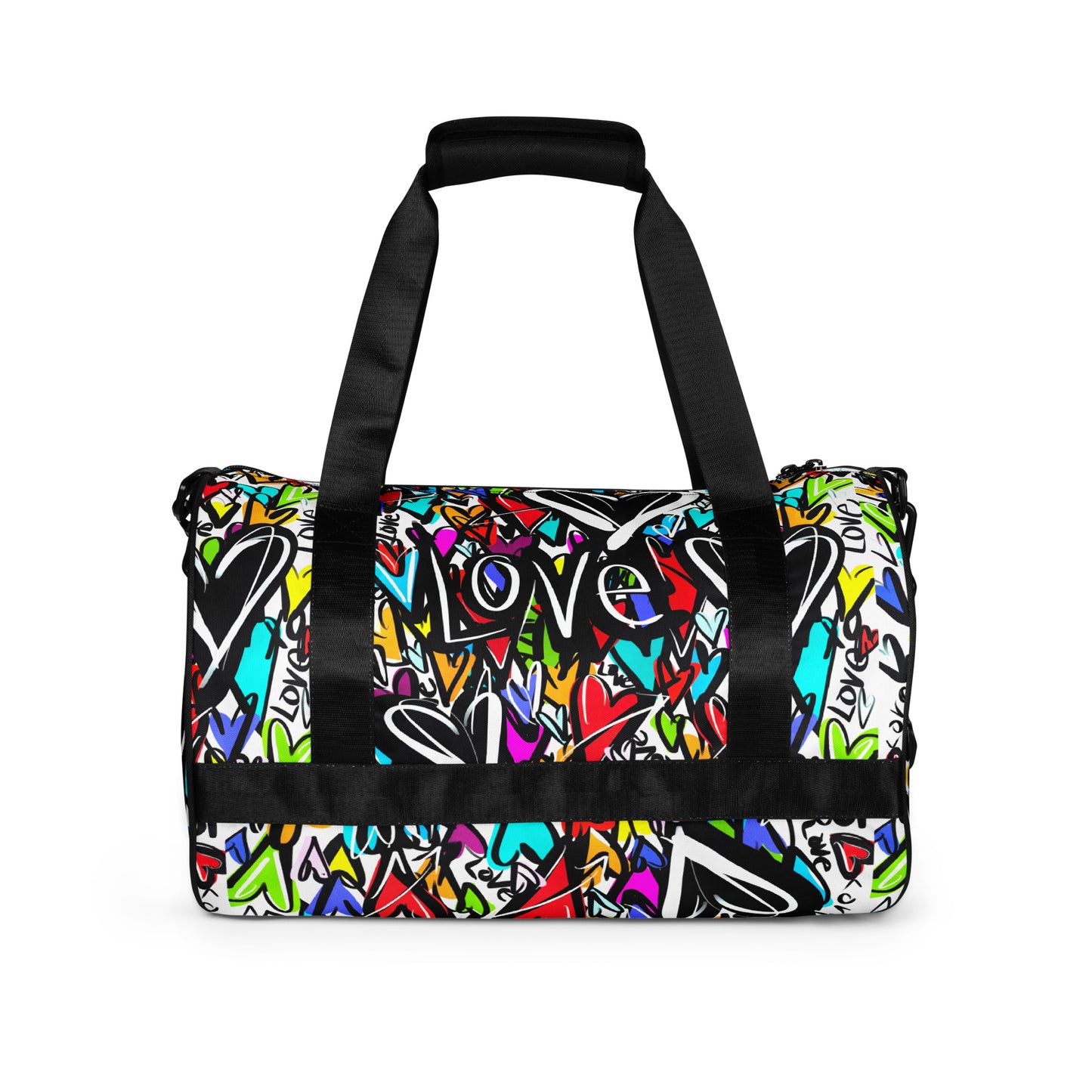 All-over print gym bag "Finding Love"