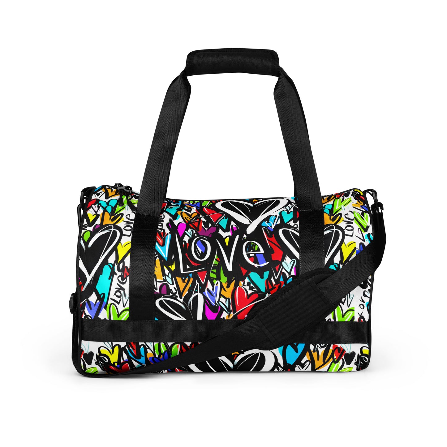 All-over print gym bag "Finding Love"