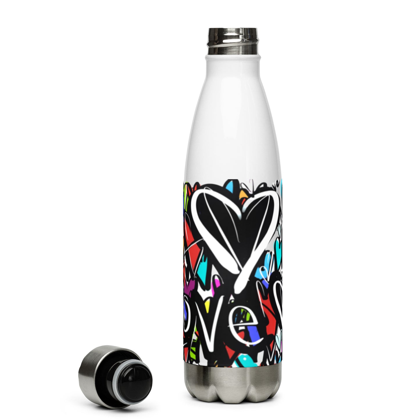 Stainless Steel Water Bottle "Finding Love"