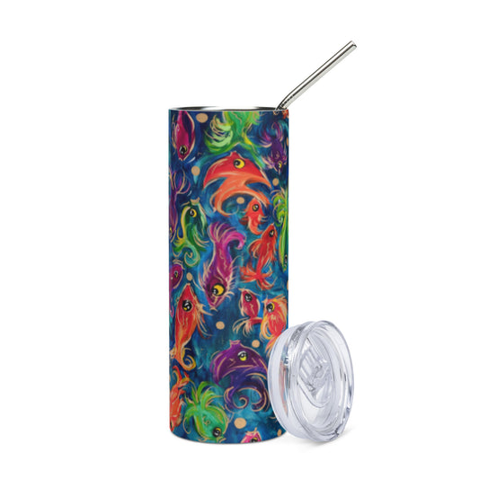 Stainless steel tumbler "Swimming Up Stream"