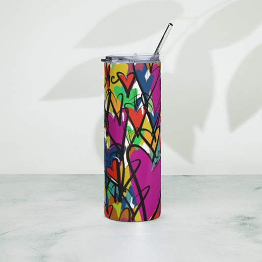 Stainless steel tumbler “Love Love Love”