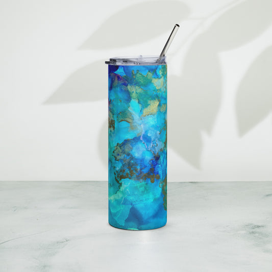 Stainless steel tumbler "Turqs & Chaos"