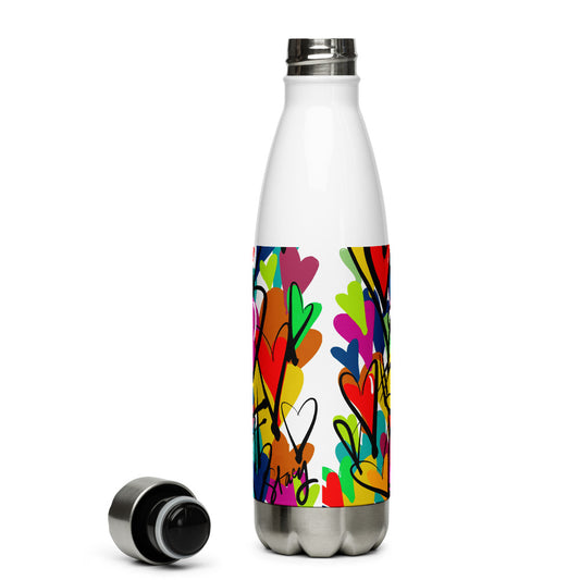 Stainless Steel Water Bottle Love Love Love