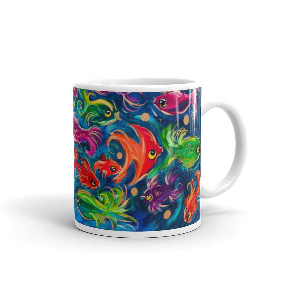 Mug Swimming Up Stream